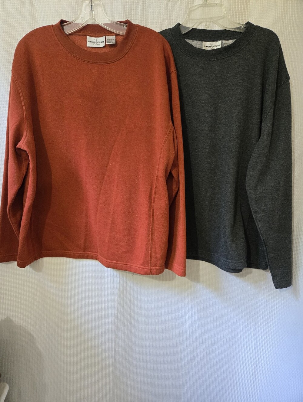 Women’s Crewneck Sweaters - Rust & Charcoal
